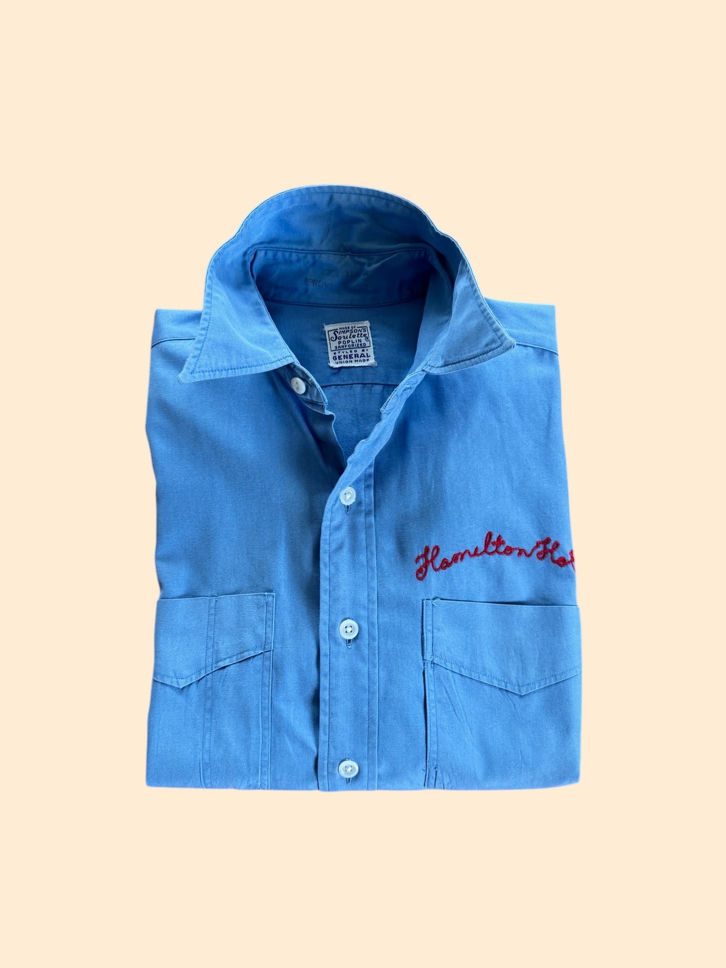 1930's Embroidered Work Shirt