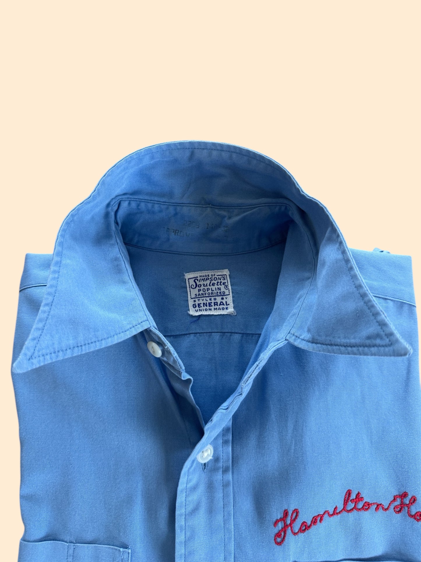 1930's Embroidered Work Shirt