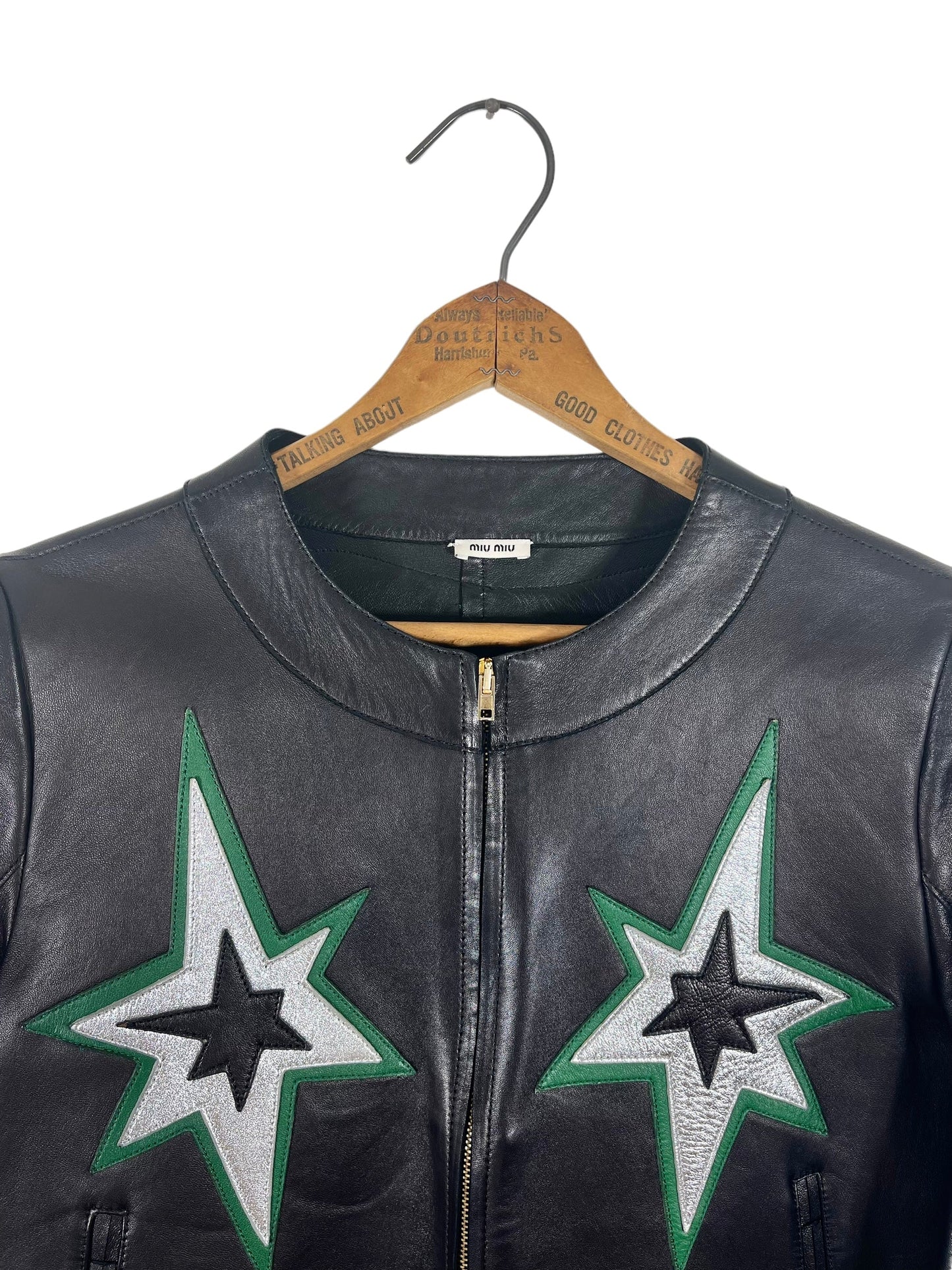Vintage Miu Miu Hot Rod Biker Jacket