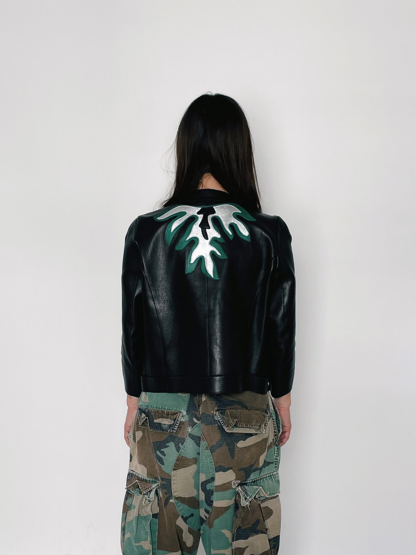 Vintage Miu Miu Hot Rod Biker Jacket