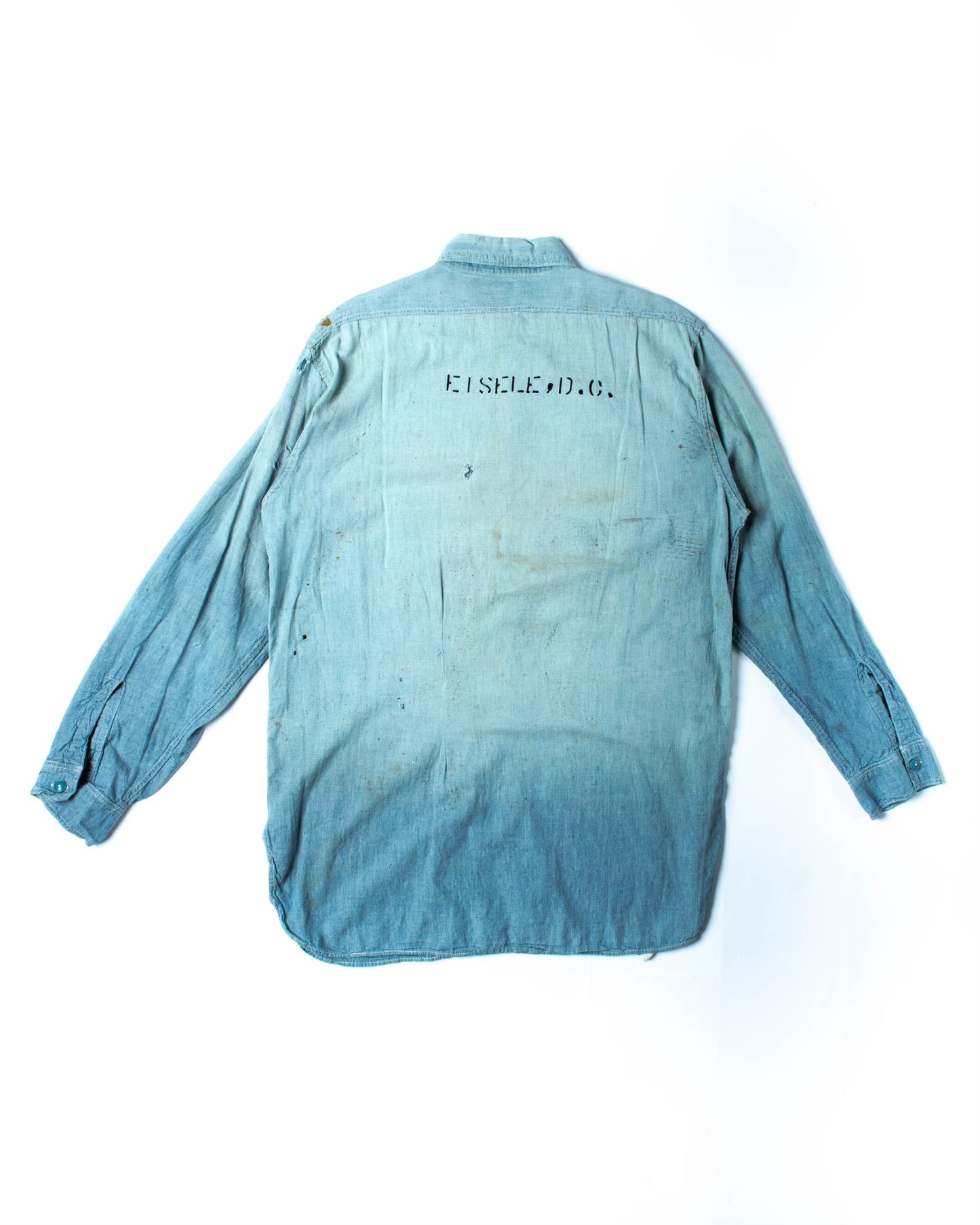 1940's Stenciled Chambray L/S