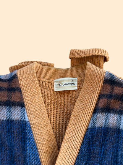 1960's Jockey Plaid Cardigan