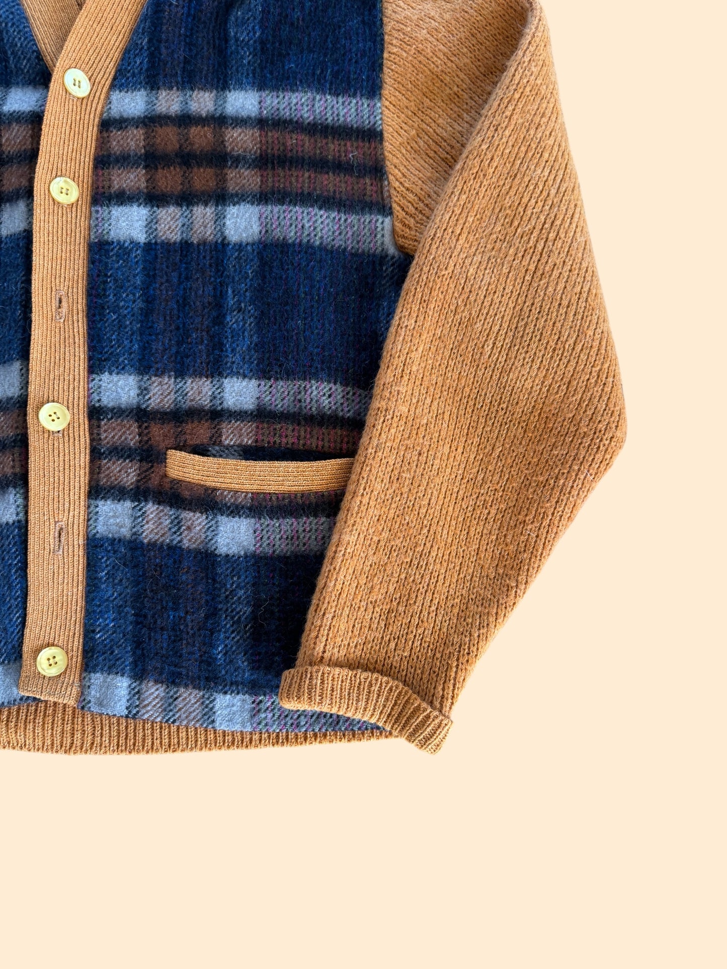 1960's Jockey Plaid Cardigan