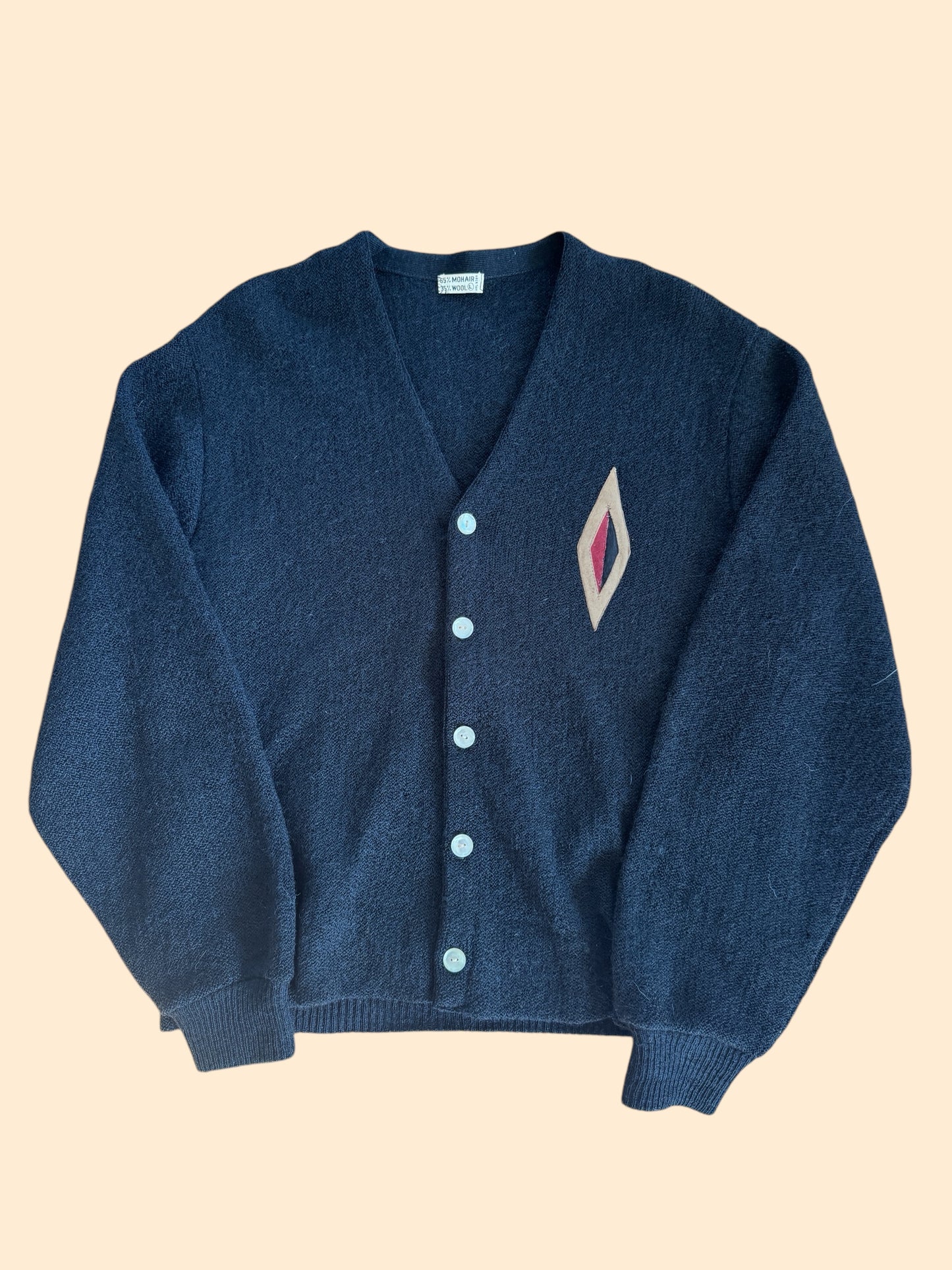 1960's Mohair Diamond Cardigan