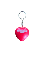 Heart-Shaped Stress Ball Keychain