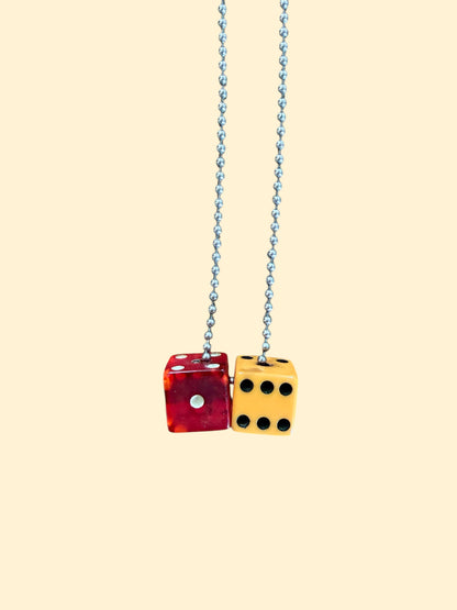 1960's Bakelite Dice Necklace