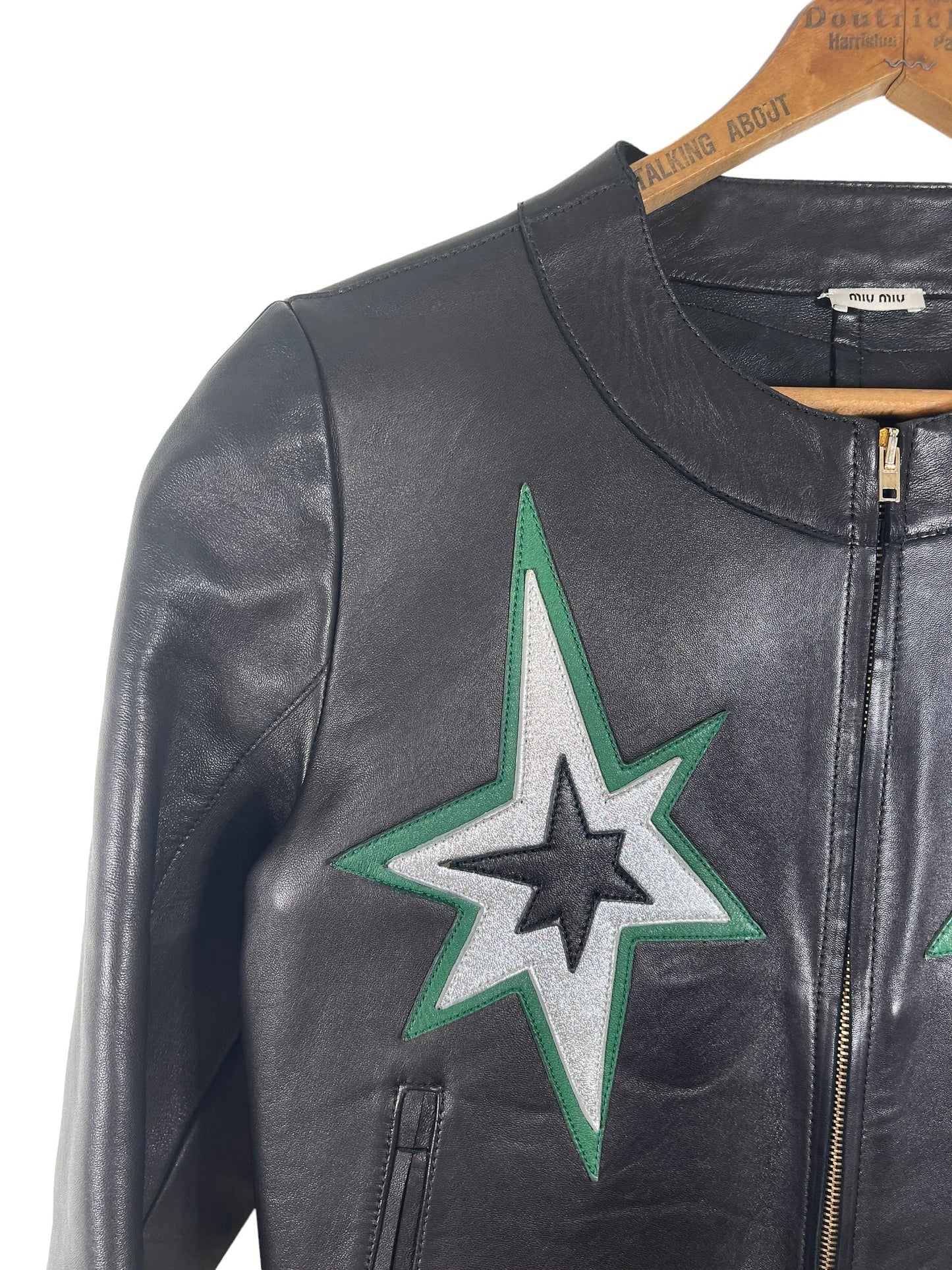 Vintage Miu Miu Hot Rod Biker Jacket