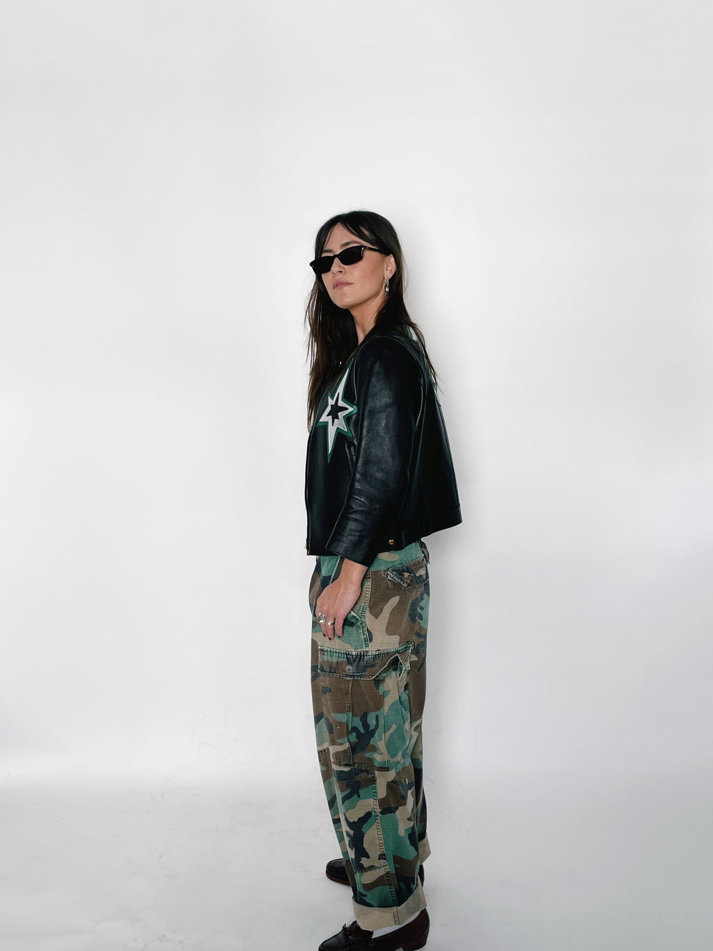 Vintage Miu Miu Hot Rod Biker Jacket