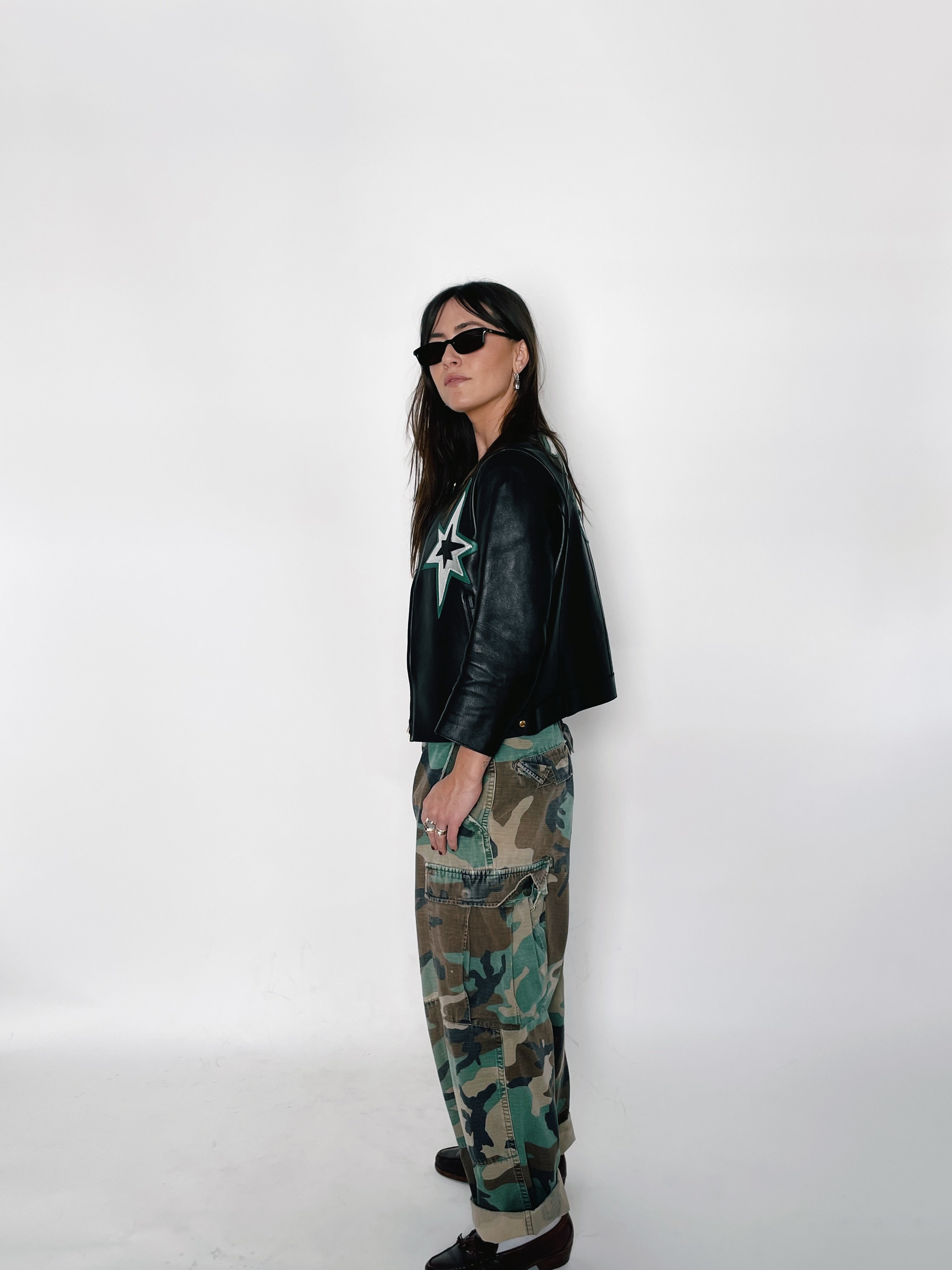 Vintage Miu Miu Hot Rod Biker Jacket